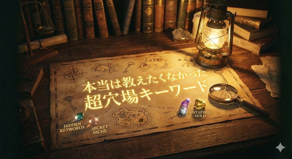 全ジャンルOK!本当は教えたくなかった超穴場キーワード教えます