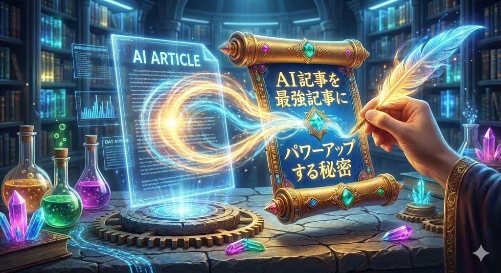上位サイトもやっている!AI記事を最強記事にパワーアップする秘密