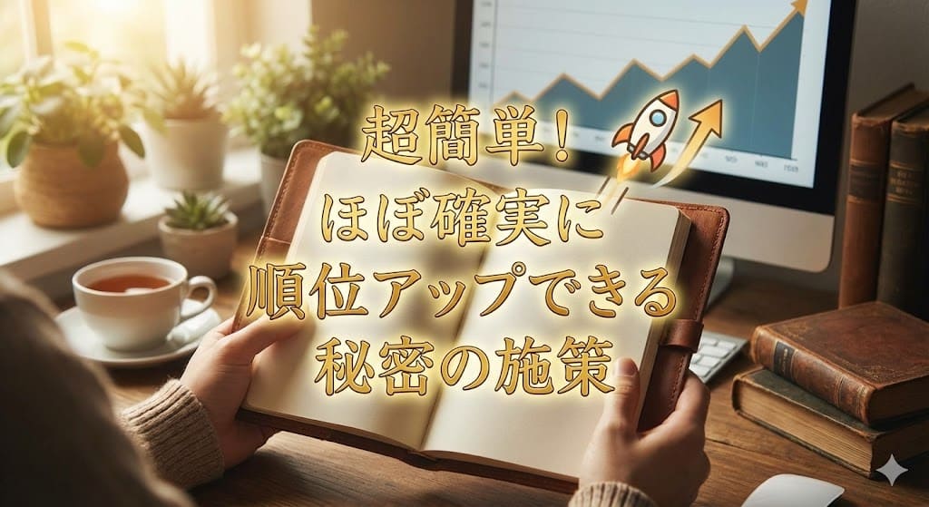 超簡単!ほぼ確実に順位アップできる秘密の施策