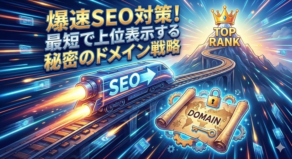 爆速SEO対策!最短で上位表示する秘密のドメイン戦略