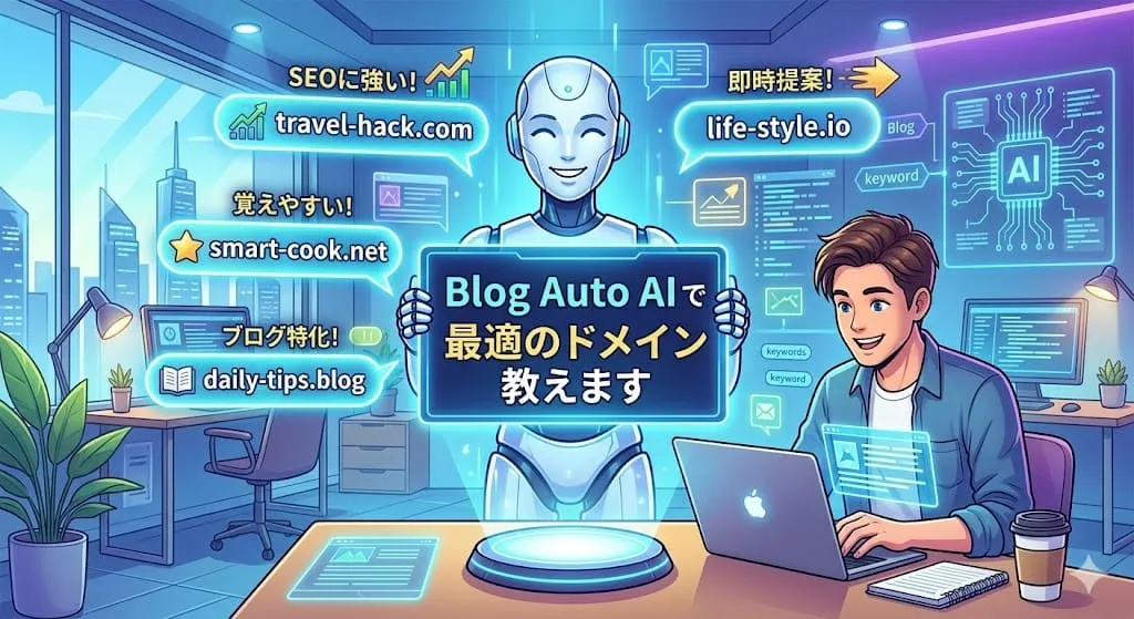 Blog Auto AIで最適のドメイン教えます