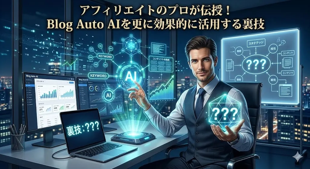 アフィリエイトのプロが伝授!Blog Auto AIを更に効果的に活用する裏技